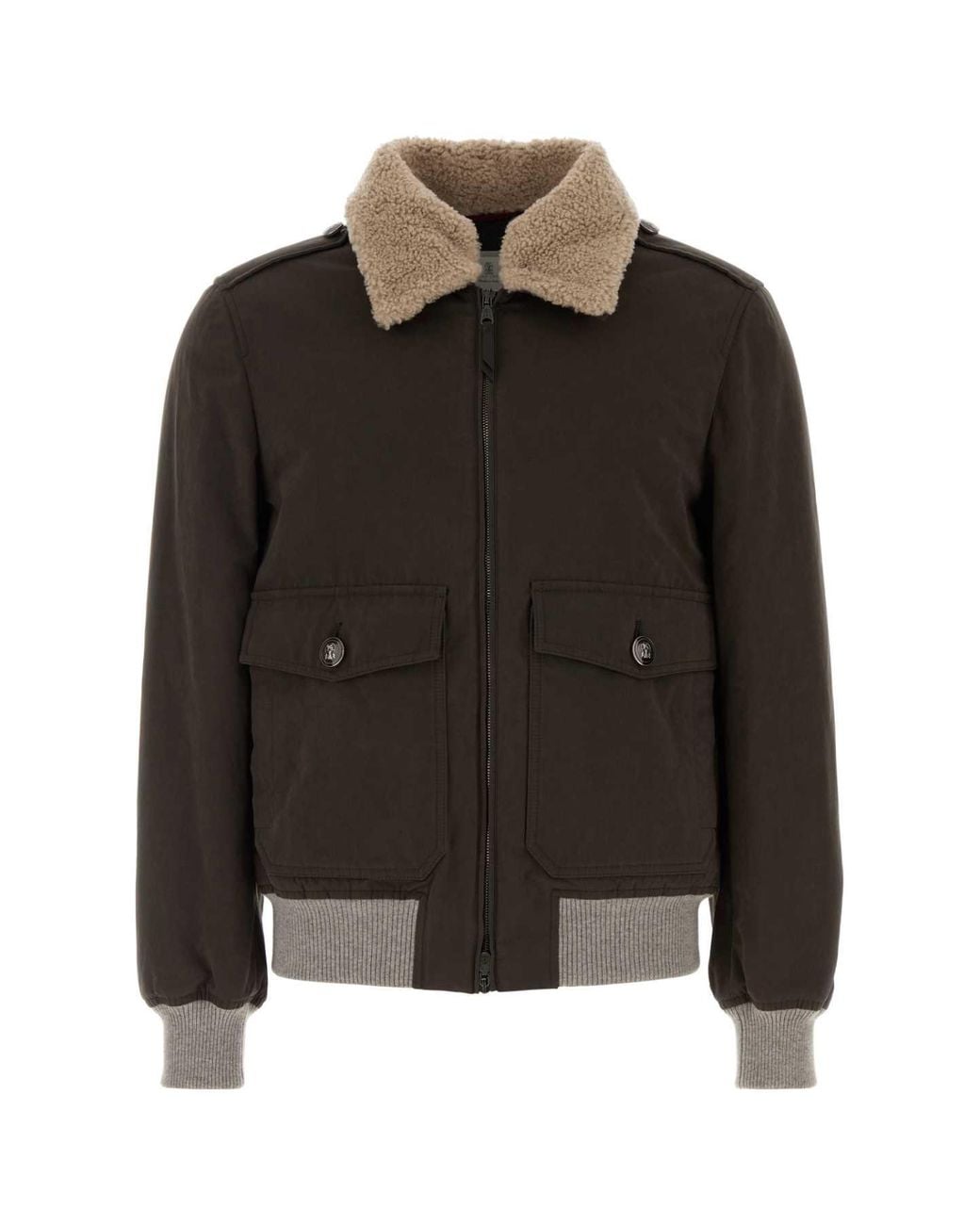 Brunello Cucinelli Black Water Resistant Outerwear for men