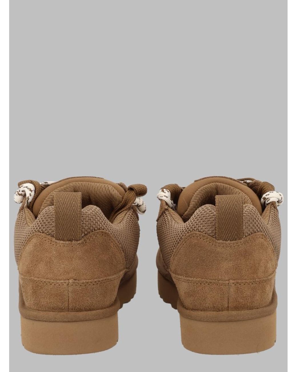 Ugg Brown Low-Top Suede Leather Sneakers for men