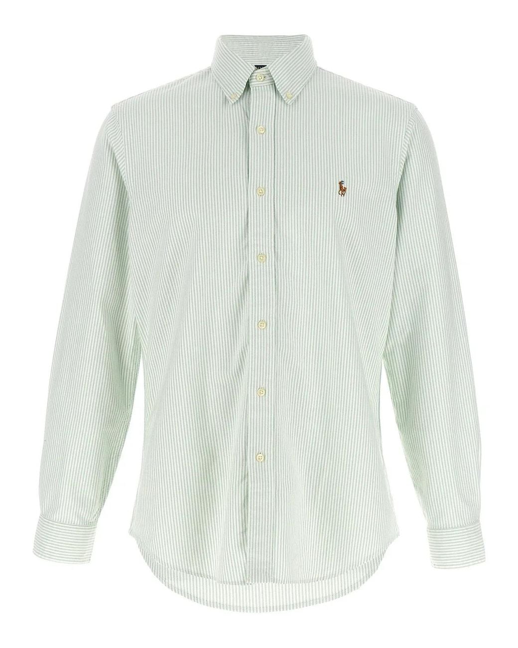 Polo Ralph Lauren White Stripes Shirt for men