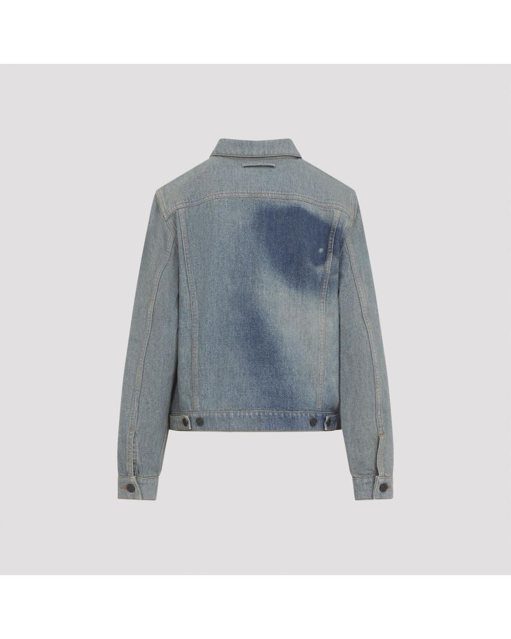 Jean Paul Gaultier Blue Face Print Denim Jacket
