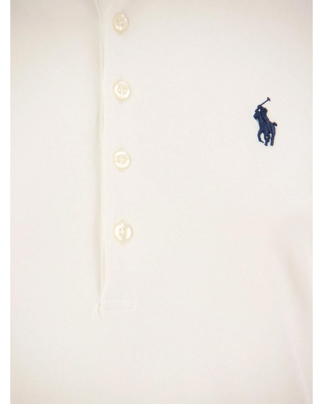 Polo Ralph Lauren White Julie Cotton Polo Shirt