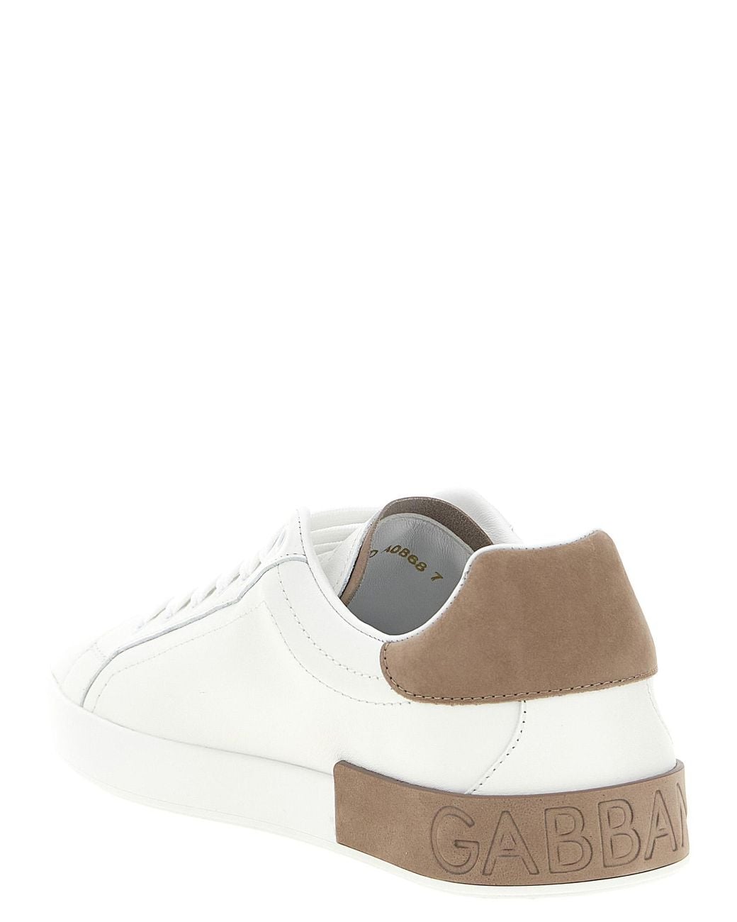 Dolce & Gabbana White Dolce & Gabbana 'Portofino' Sneakers for men