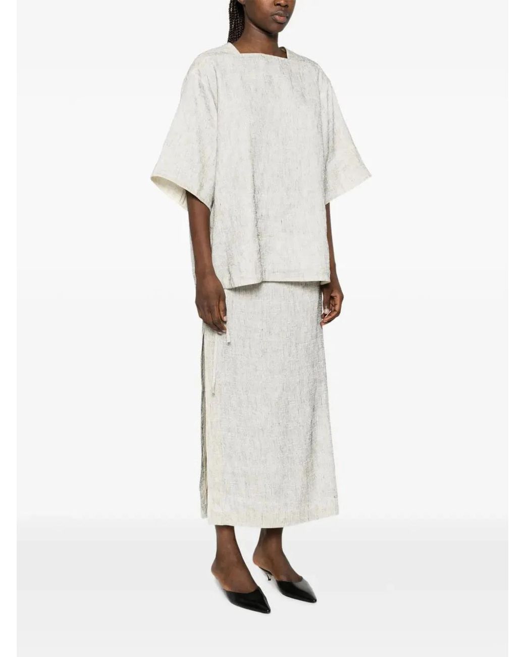 The Row White Hamza Blouse