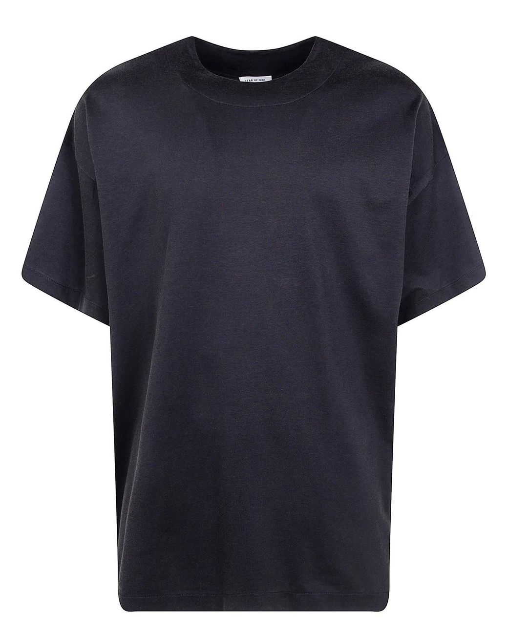 Fear Of God Black Clean Neck Ss Tee