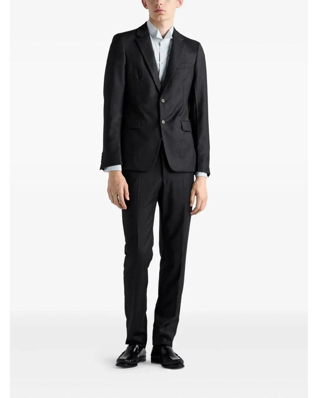 Prada Black Wool Suit for men
