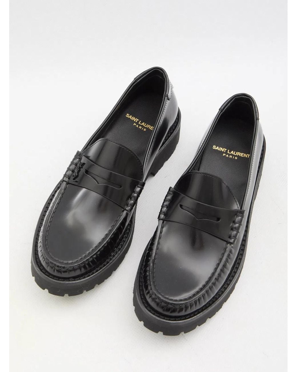 Saint Laurent Black Le Loafer Moccasins