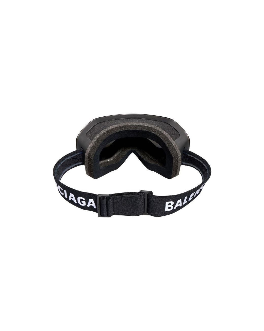 Balenciaga White Mirrored Ski Mask Sunglasses for men