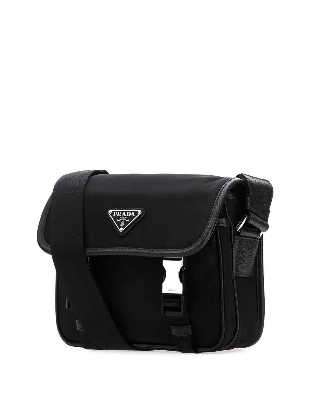 Prada Black Re-Nylon Crossbody Bag for men
