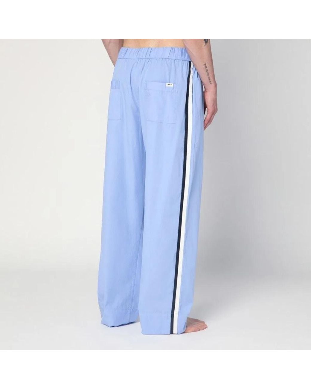 Tekla Blue Cornflower Pyjama Pants for men