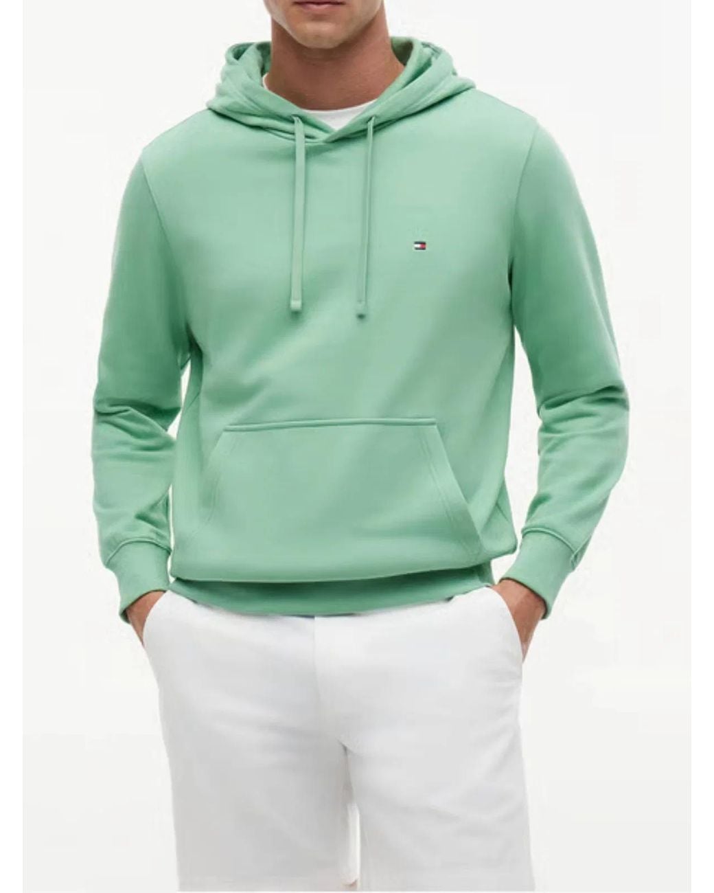 Tommy Hilfiger Green Essential Hoodie for men