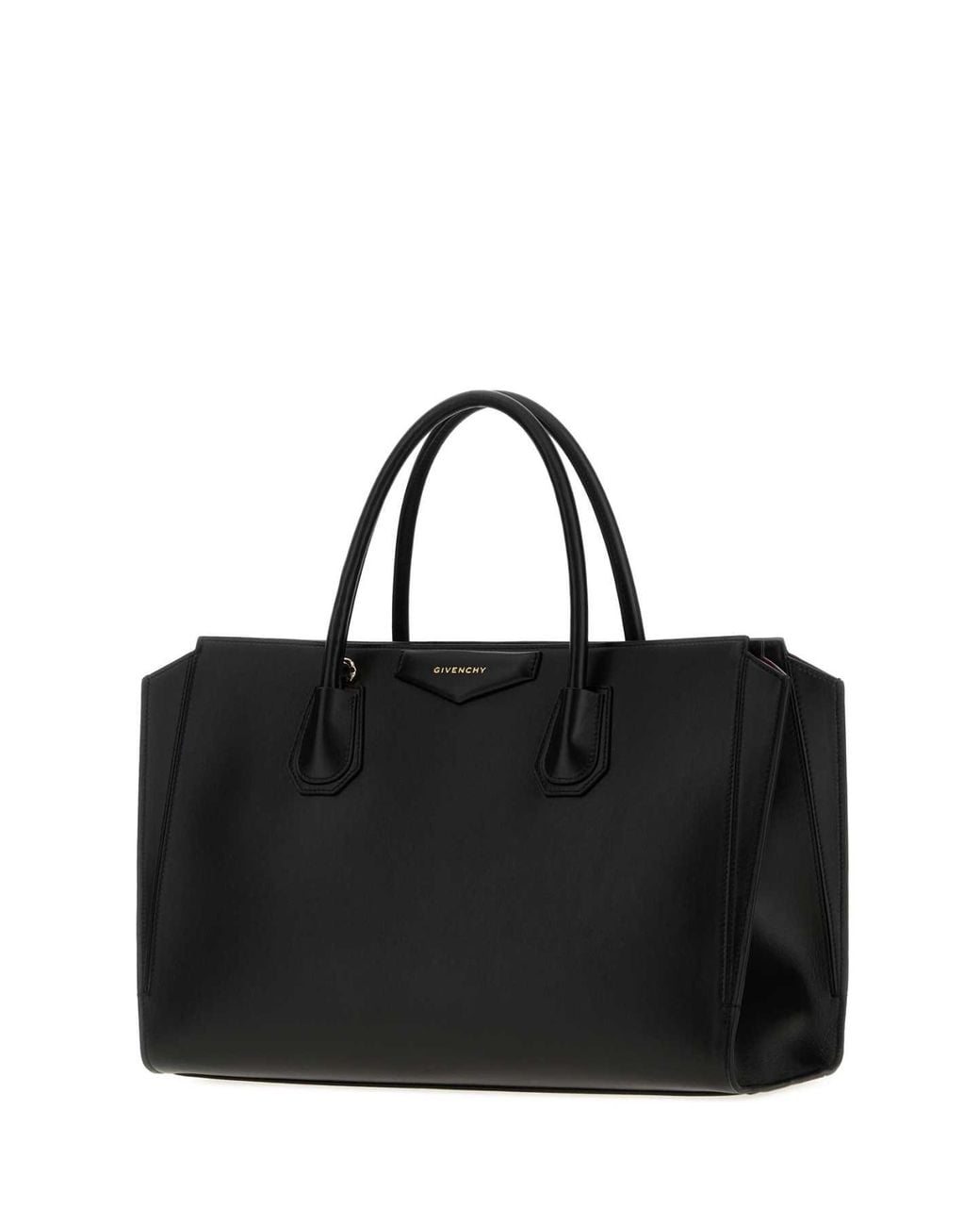 Givenchy Black Leather Medium Antigona Catchall Shopping Bag
