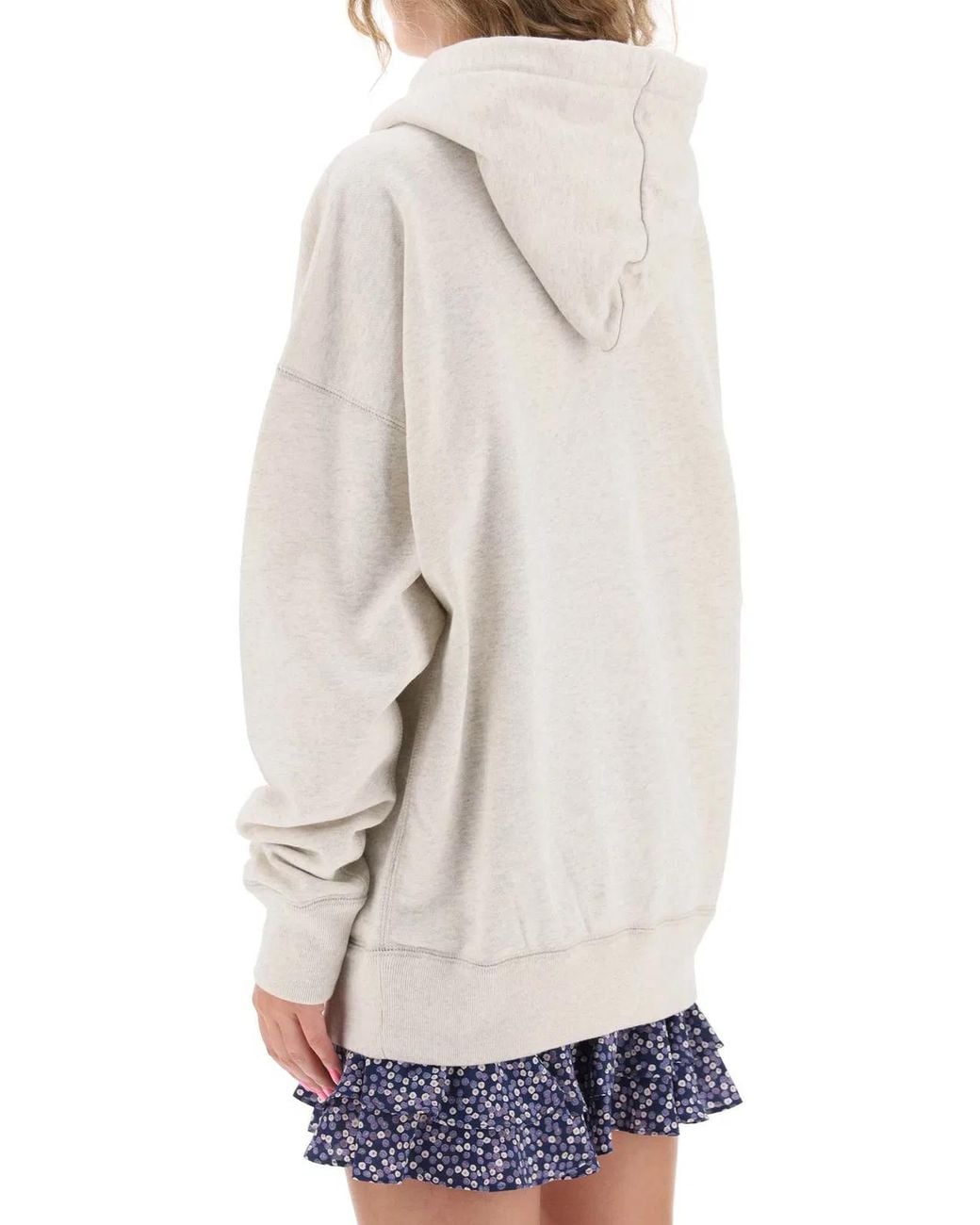 Isabel Marant White Isabel Marant Etoile Melange Ivory Cotton Blend Mansel Sweatshirt