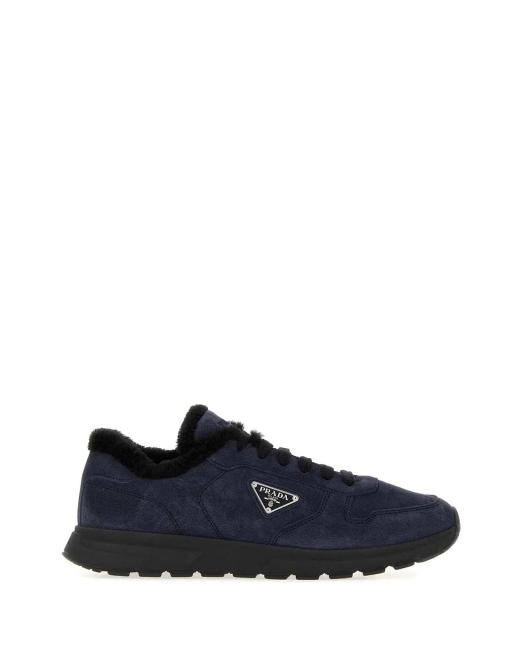 Prada Blue Suede Prax 2.0 Sneakers for men