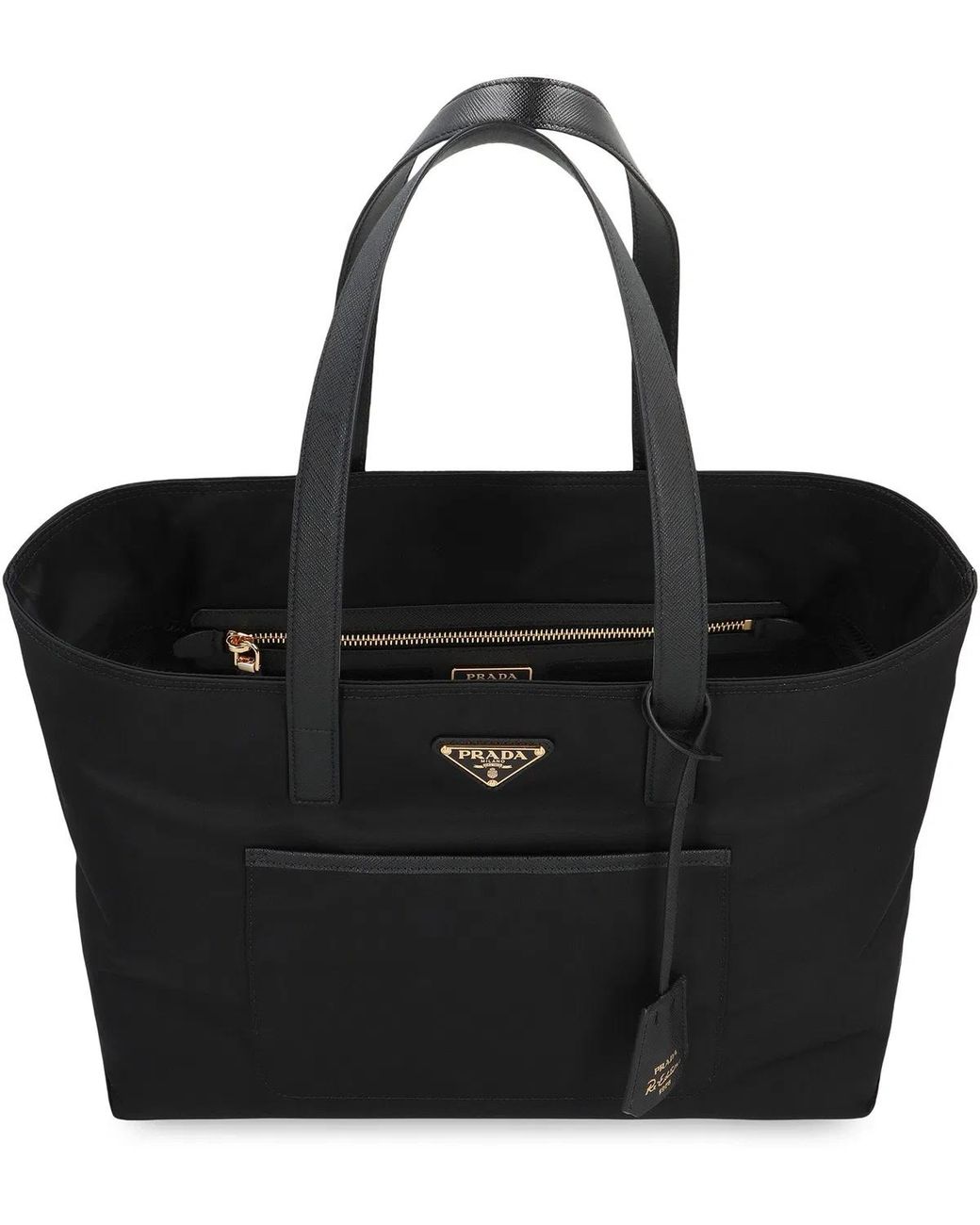 Prada Black Shopping Bag Re-Edition 1978 Medium