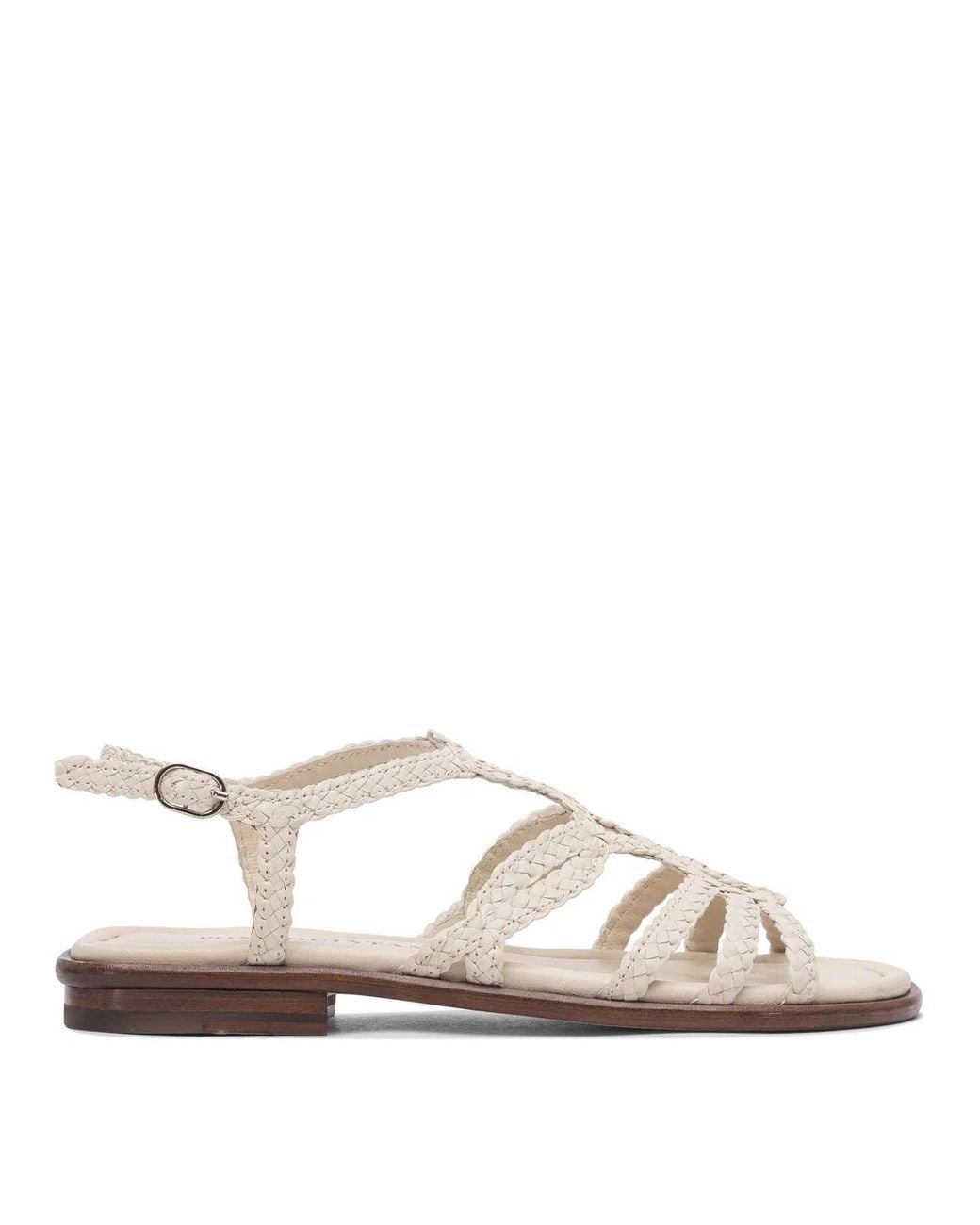 Pons Quintana White Leather Sandals