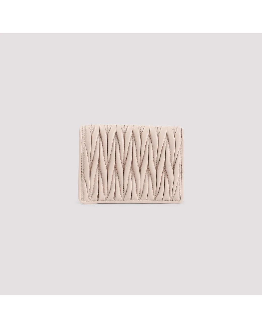 Miu Miu Natural Compact Wallet