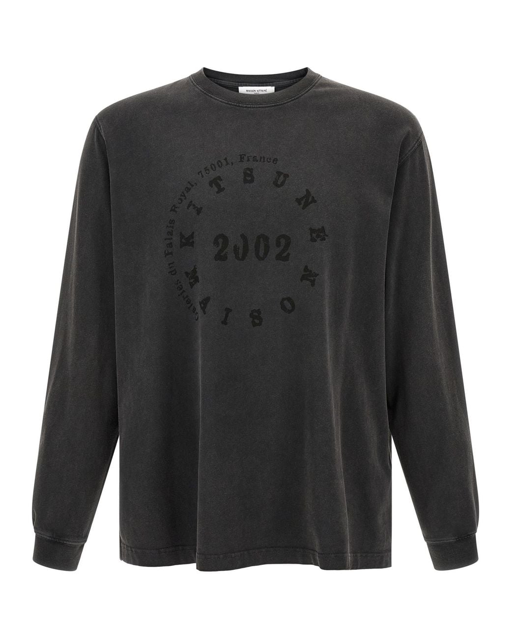 Maison Kitsuné Gray Organic Cotton T-Shirt for men