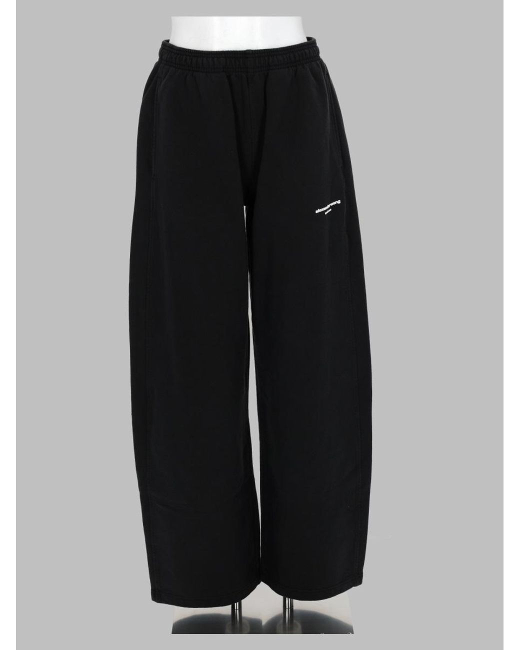 Alexander Wang Black Pantalone Jogging Con Logo