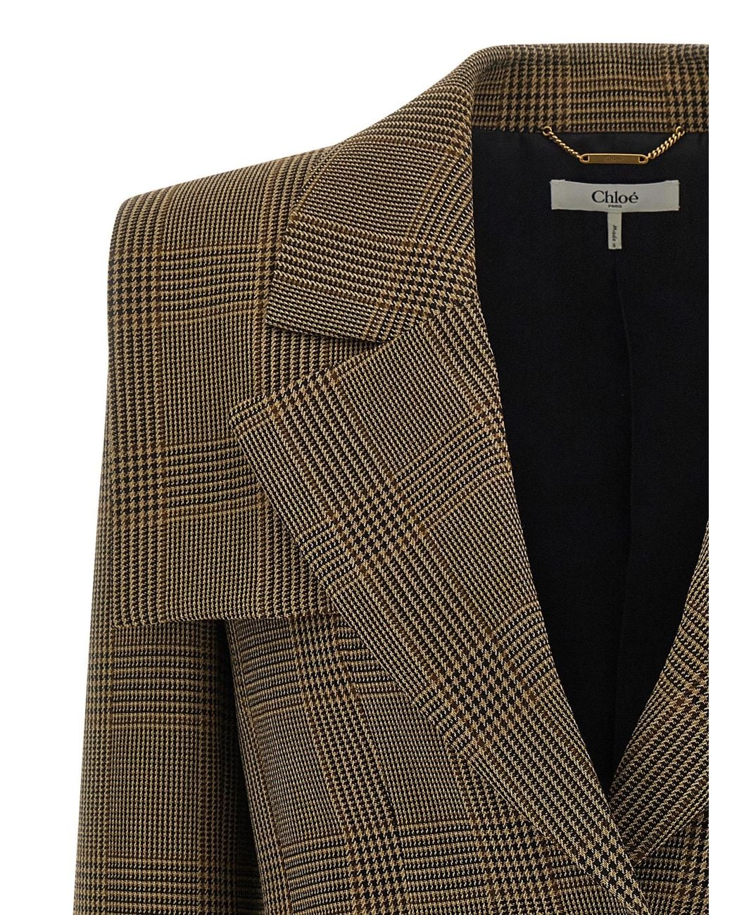 Chloé Green Cape Detail Blazer