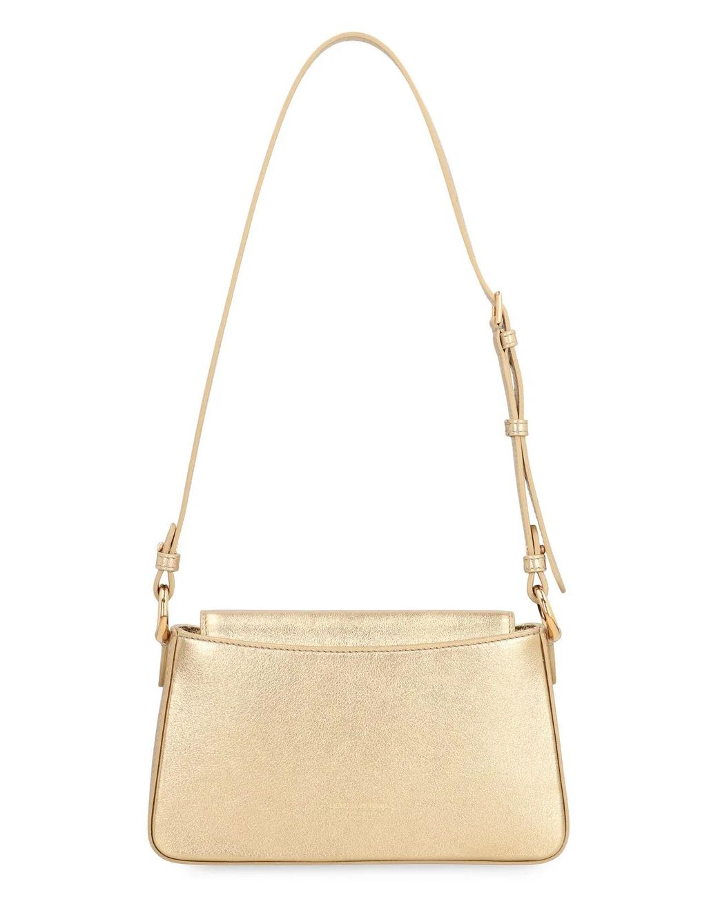 Dolce & Gabbana Natural Dolce & Gabbana Laminate Leather Shoulder Bag