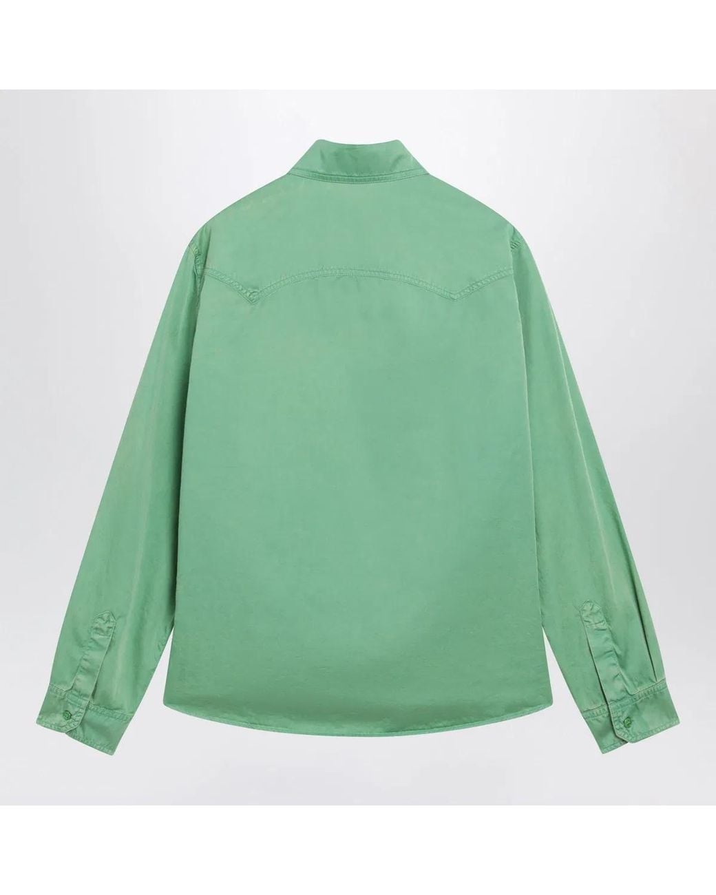 Versace Green Cotton Shirt for men