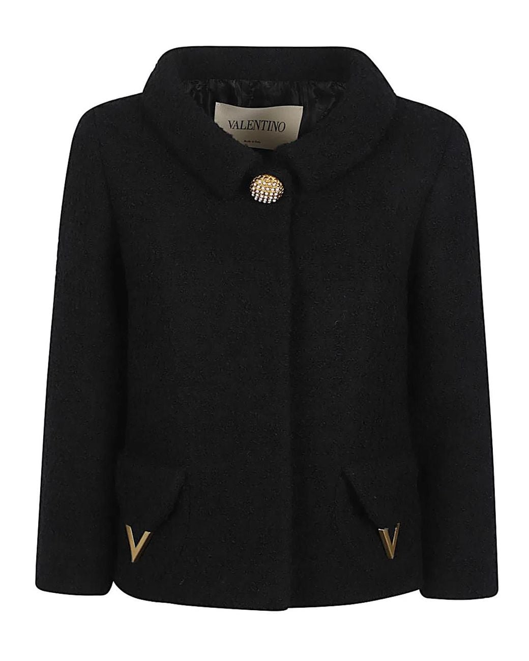Valentino Black Vlogo Signature Wool Jacket