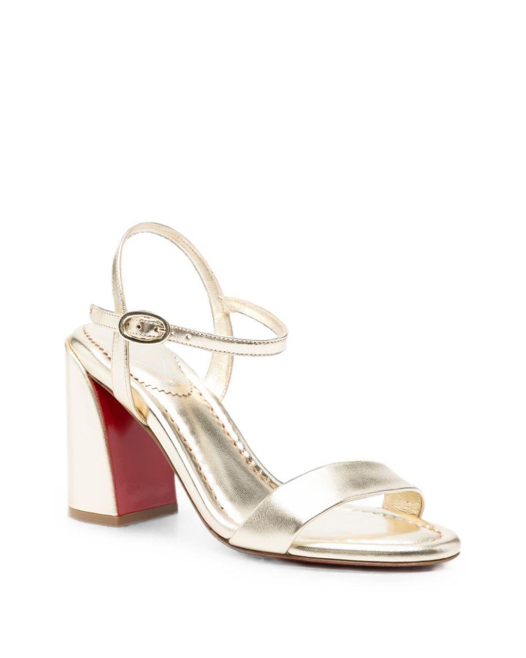Christian Louboutin White Jane Leather Sandals