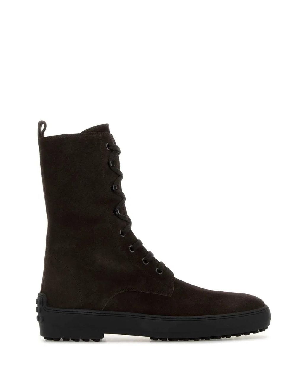 Tod's Black Suede Winter Ankle Boots