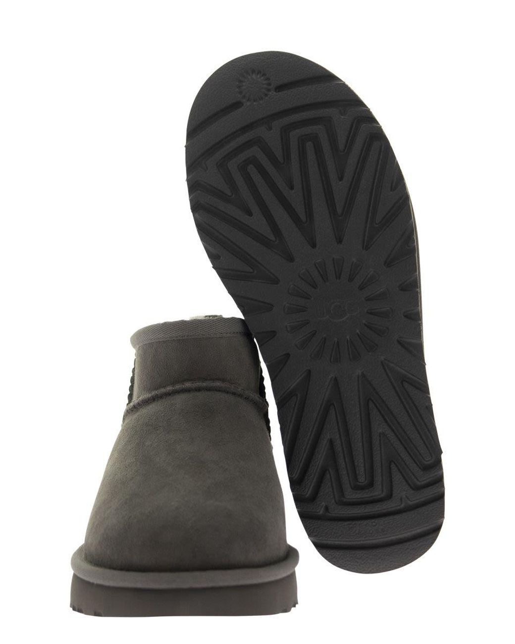 Ugg Gray Classic Ultra Mini