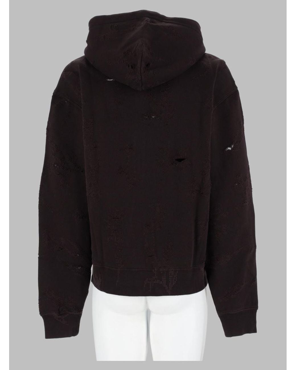 Our Legacy Black Relaxed Distressed Organic Cotton Sweatshirt for men