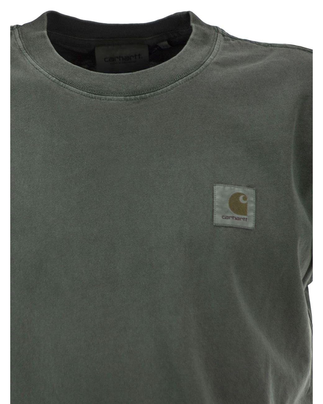 Carhartt Green Cotton T-Shirt With Logo