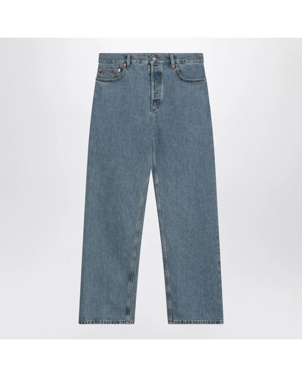 Gucci Blue Light Wide-Leg Jeans