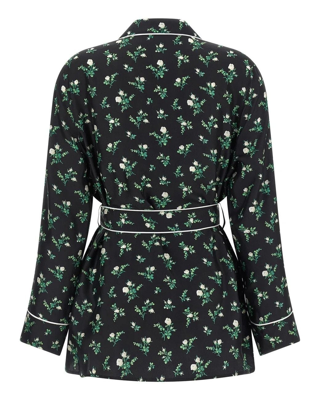 Dolce & Gabbana Black Dolce & Gabbana Roselline And Lily Of The Lilies Of The Flowers Printed Shirt