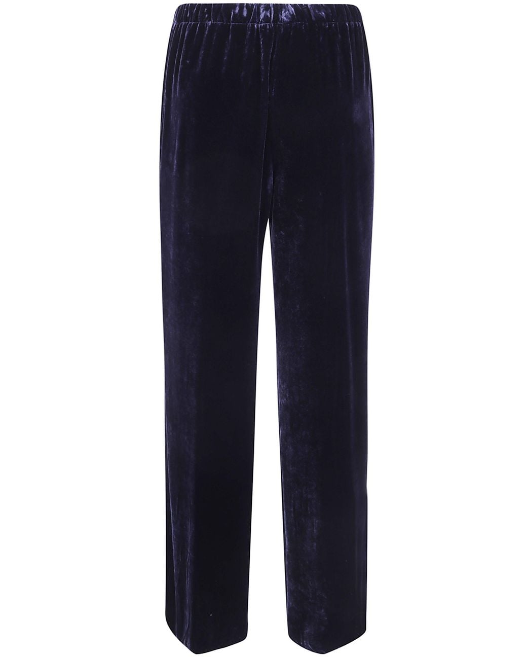 Antonelli Blue "Tazio" Velvet Silk Trousers