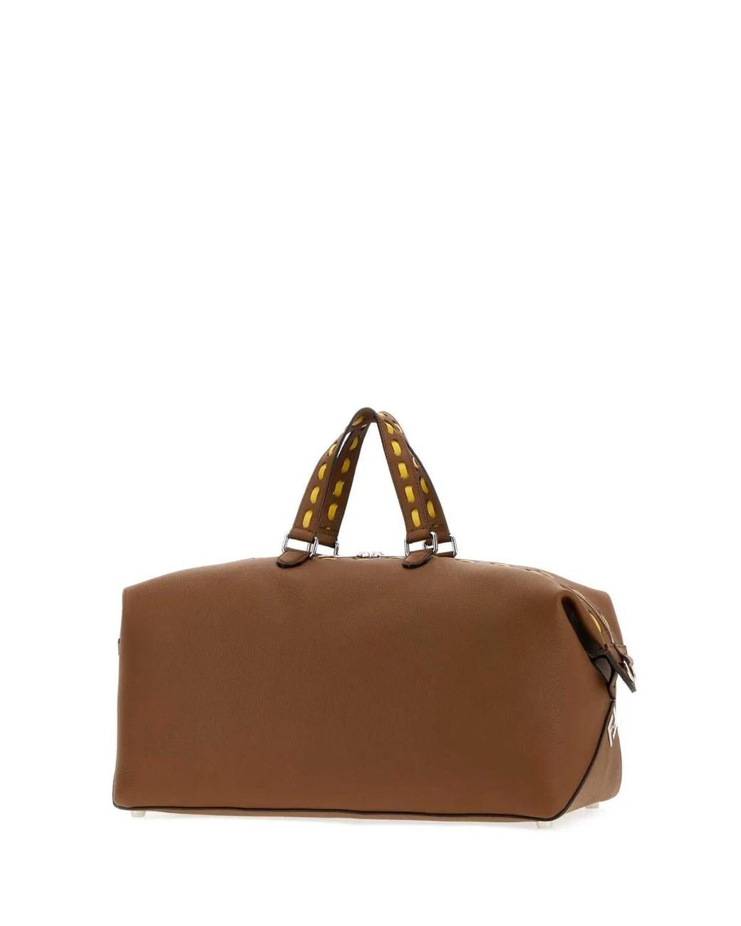 Fendi Brown Caramel Leather Lui 45 Shopping Bag for men
