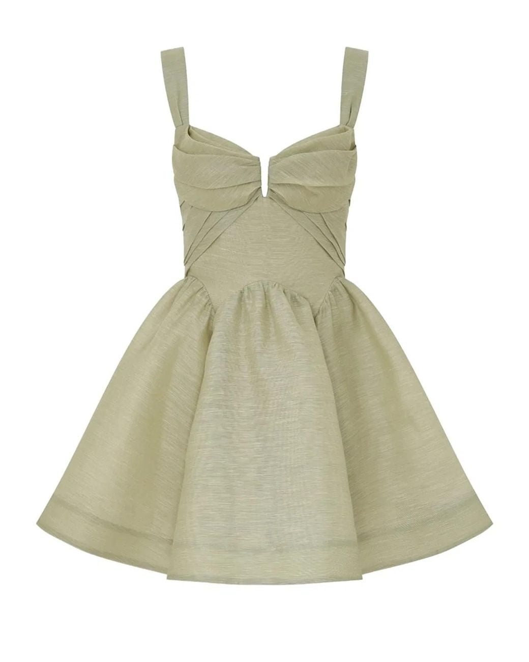 Zimmermann Green Zimmermann Linen-Silk Blend Dress