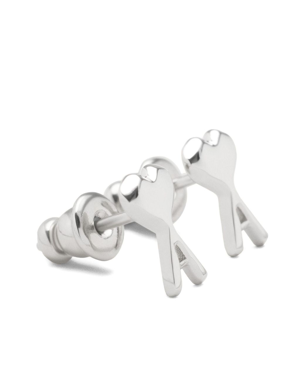 AMI White Steel Rings for men
