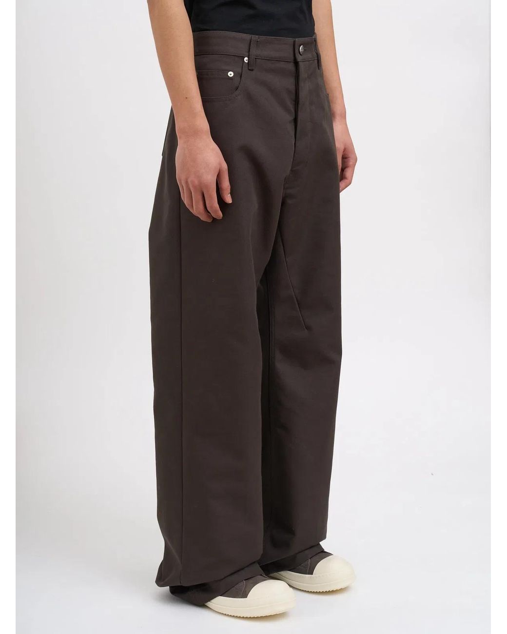 Rick Owens Black Pantaloni Geth Jeans Dark Dust for men