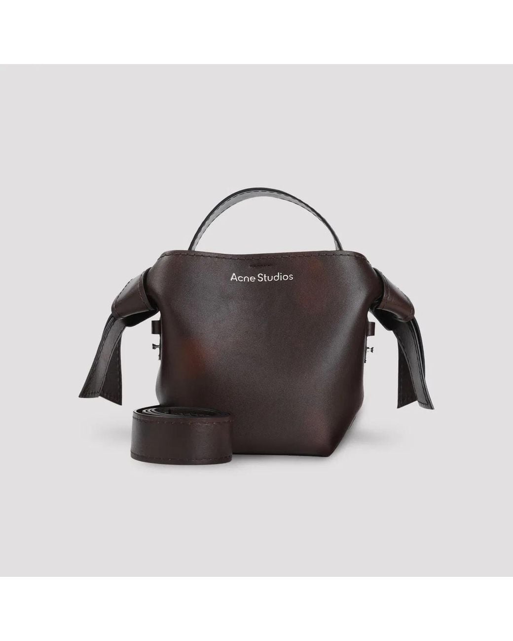Acne Black Musubi Mini Aged R Crossbody