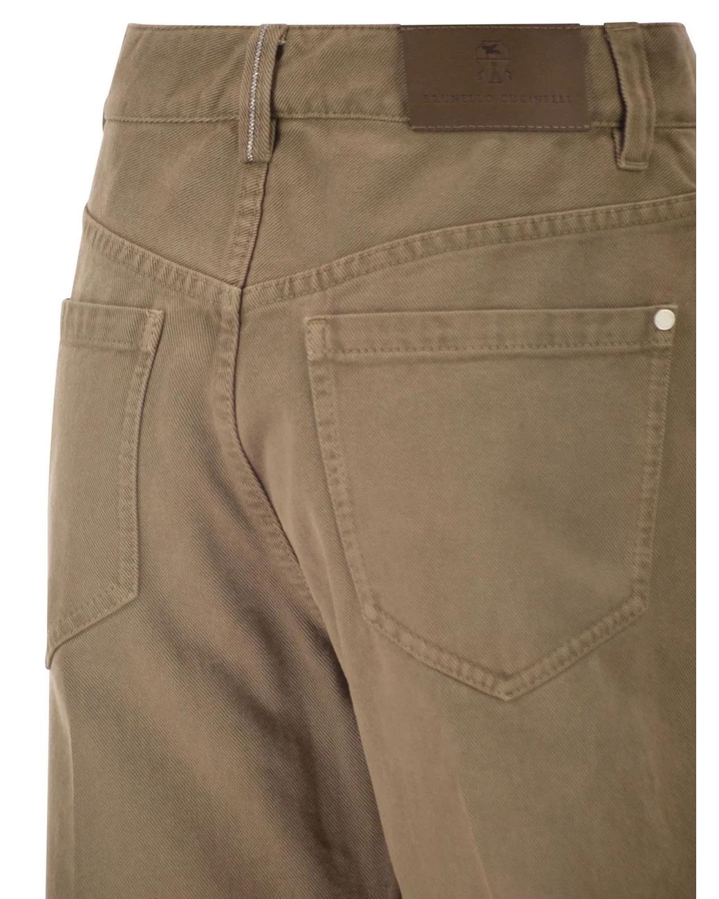Brunello Cucinelli Natural Contemporary Loose Trousers