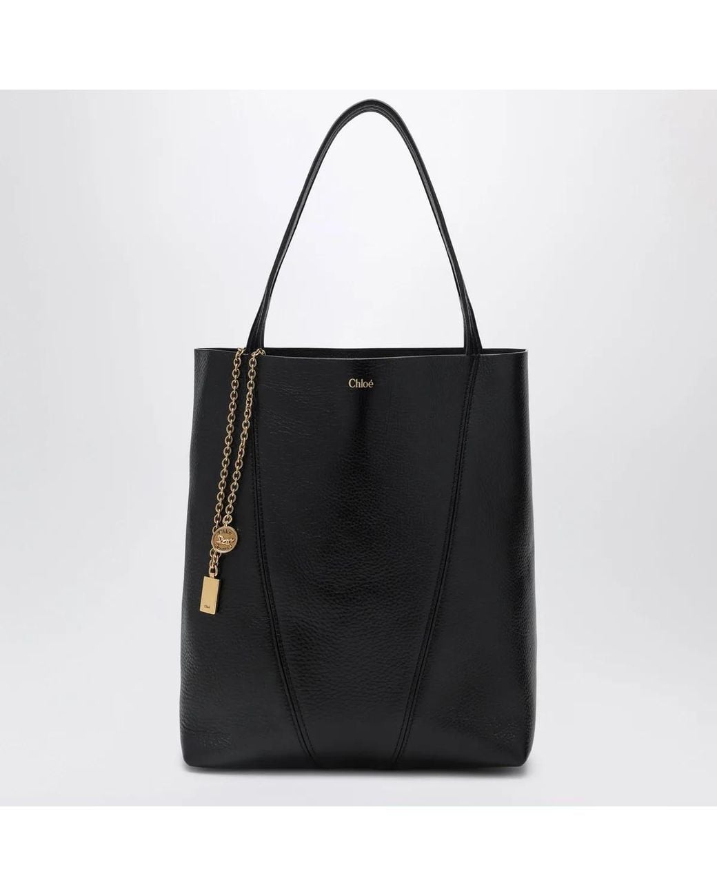Chloé Black Spin Medium Tote Bag