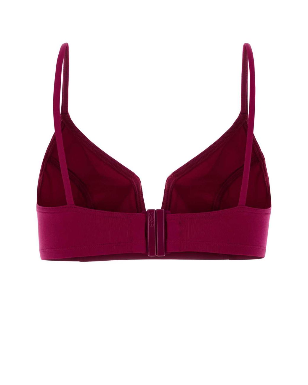 Eres Red Fuchsia Stretch Nylon Élancée Bikini Top