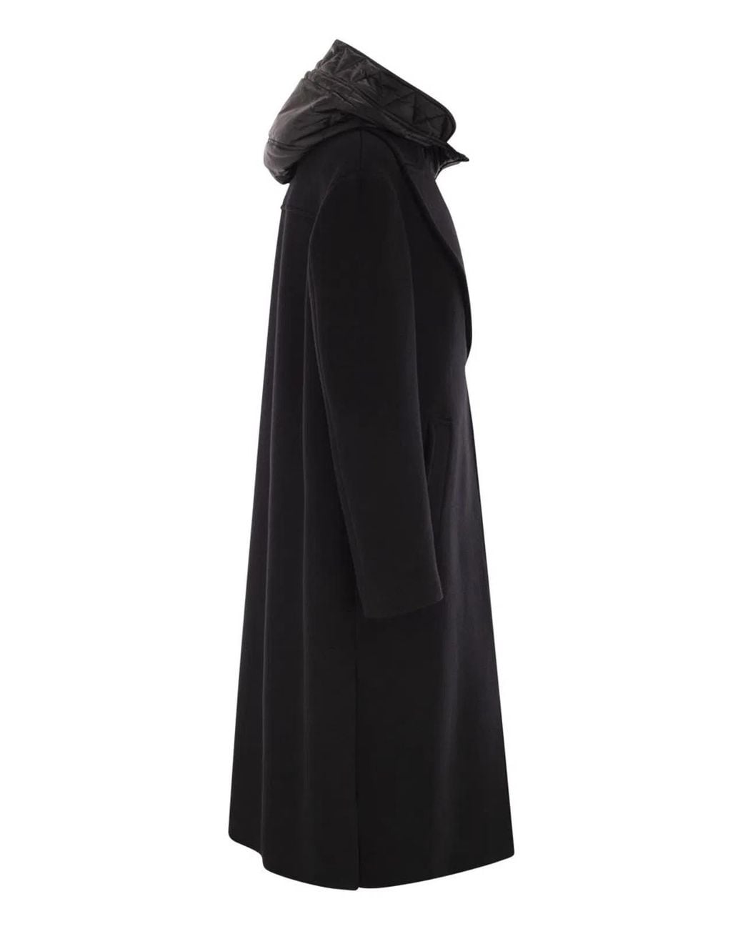 Fay Black Double Front Coat