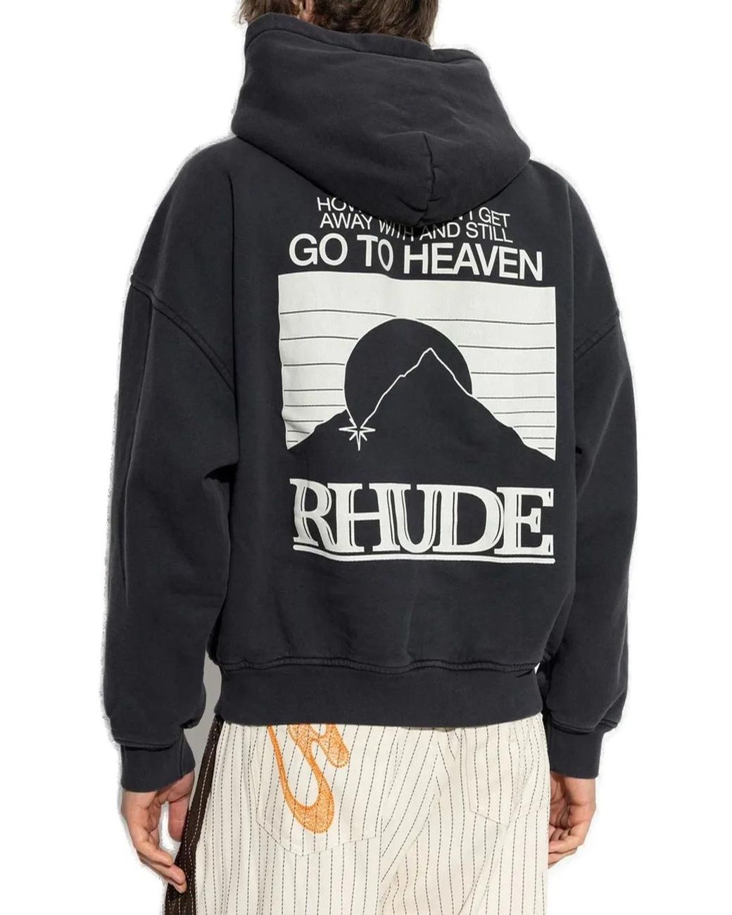 Rhude Blue Sweatshirt With Logo for men
