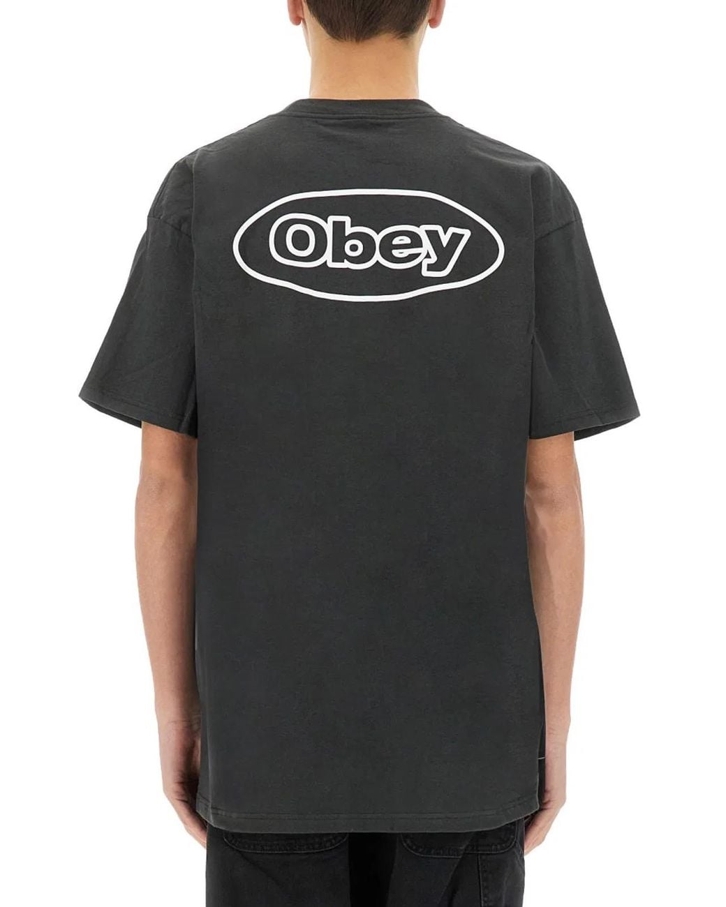 Obey Black Reaction Tshirt for men