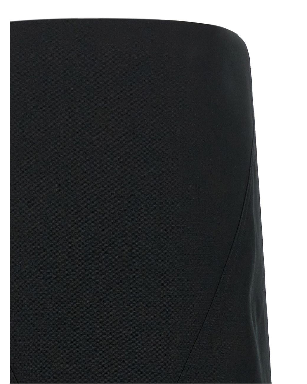 Rick Owens Black 'Cropped Sheath' Dress