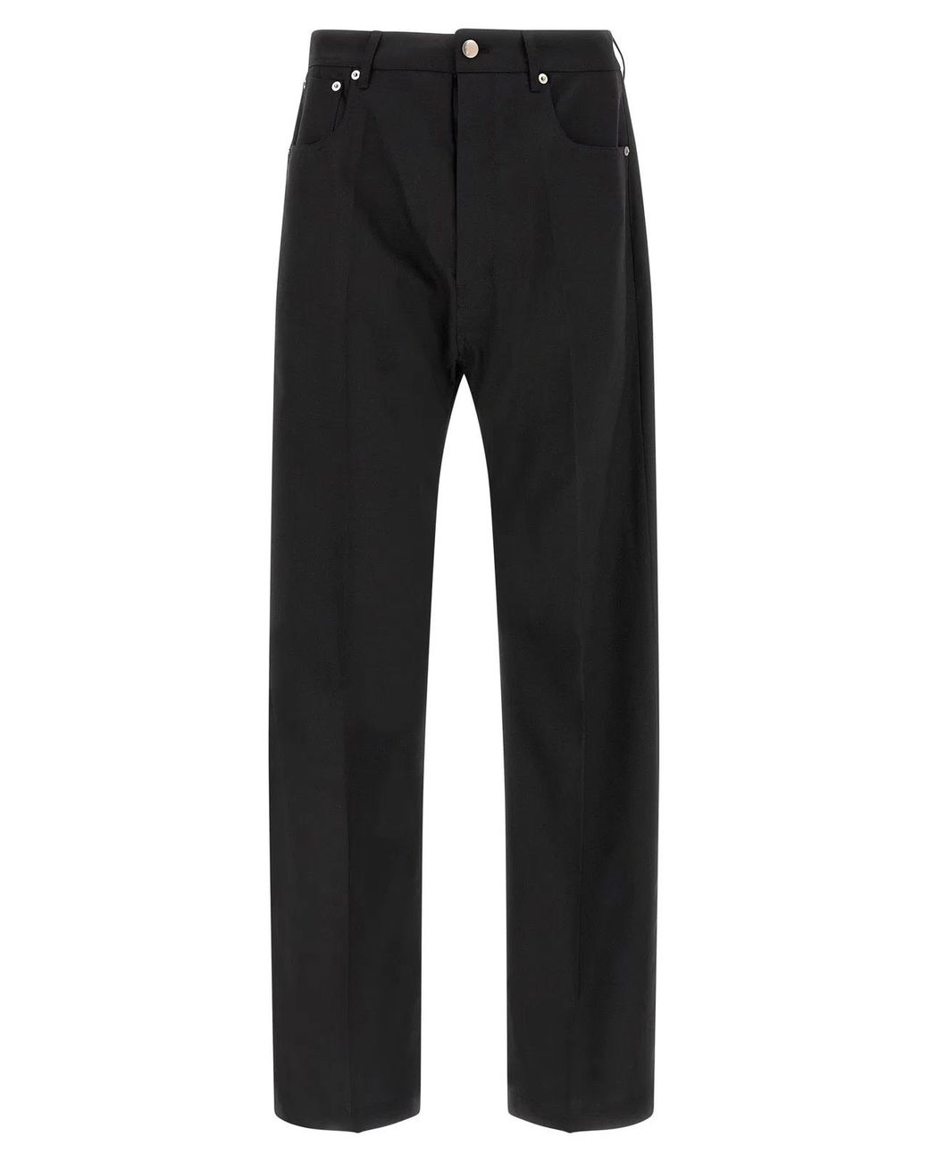 Rick Owens Black Wool Jeans Denim Clothing for men