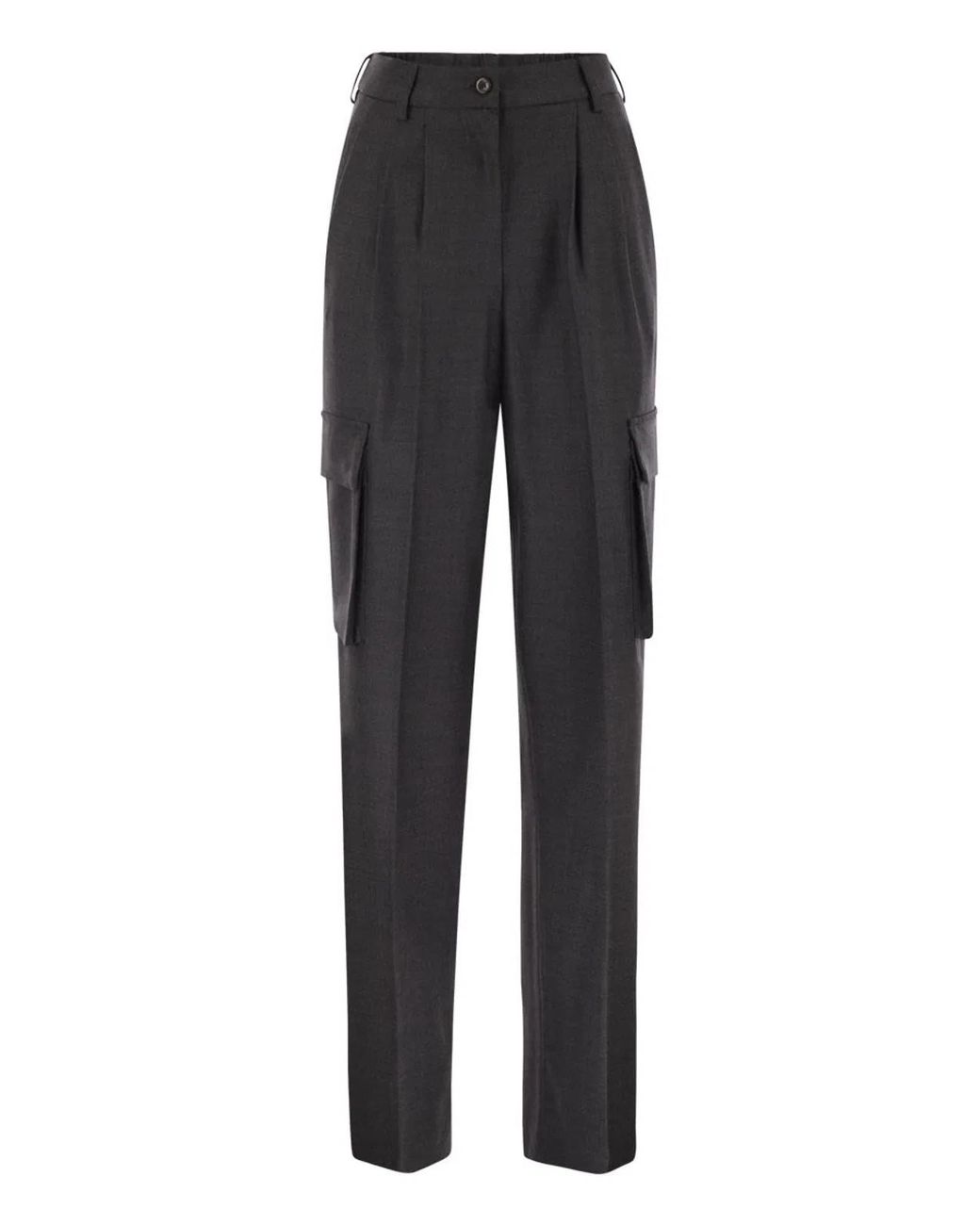 Herno Black Cargo Trousers