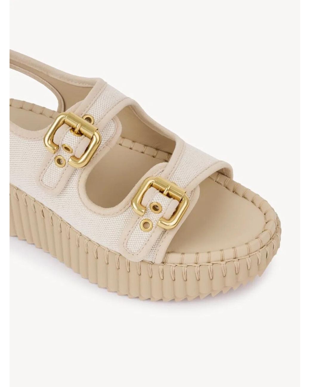 Chloé Natural Elegant Sandals