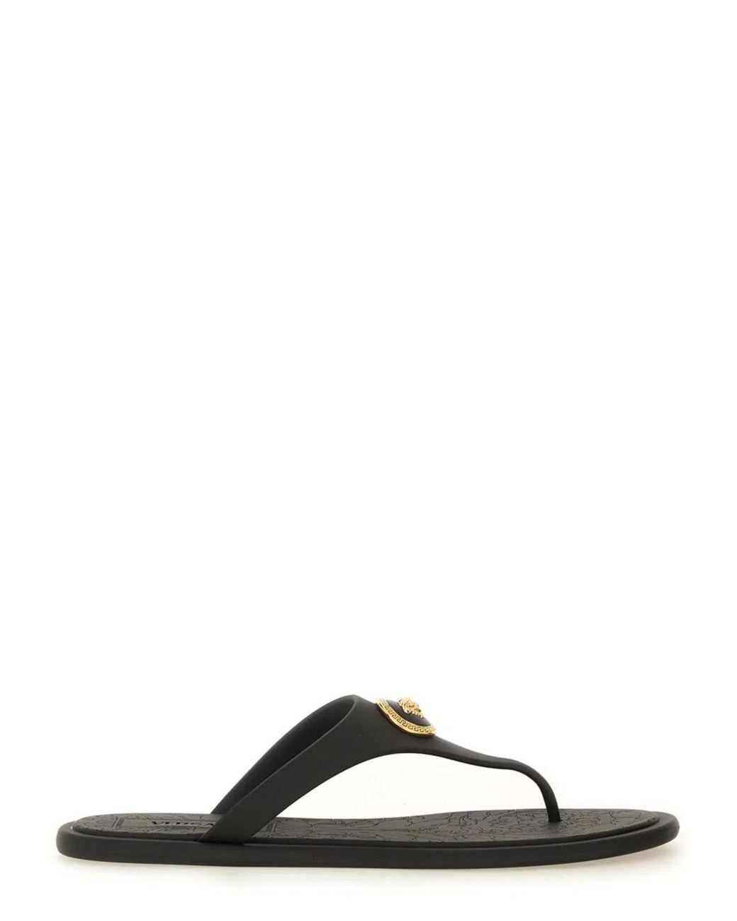 Versace Black Alia" Flip Flop Sandal